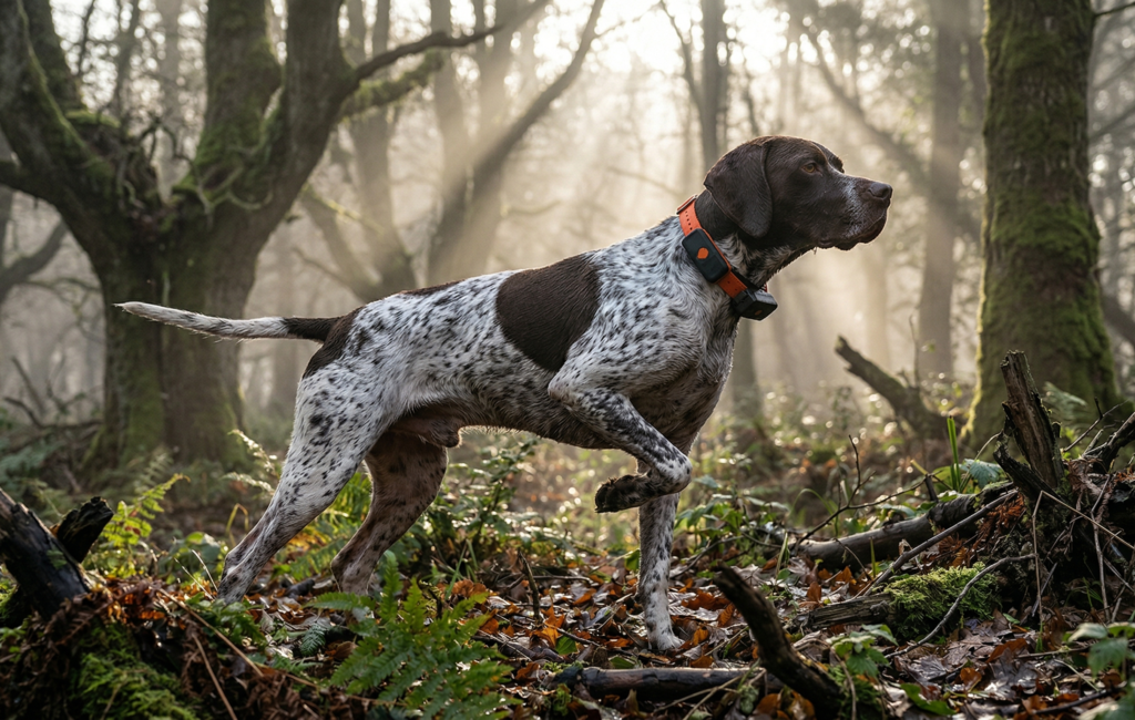 perro con GPS en zona rural sin cobertura